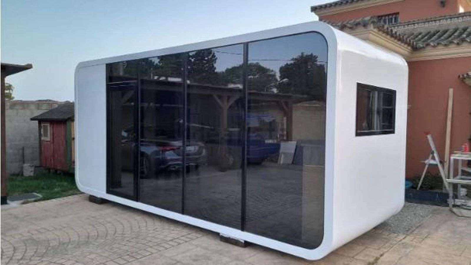 Una casa metálica en Chiclana. Una casa metálica en Chiclana.