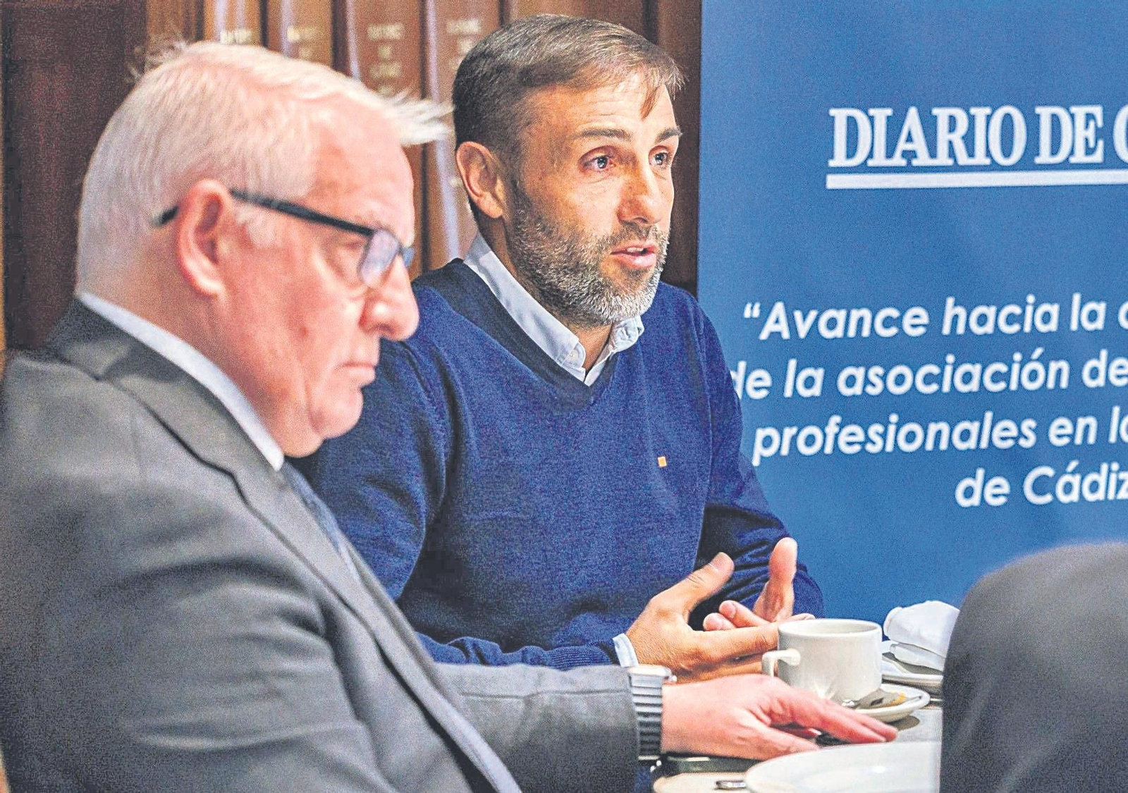 El representante de los administradores de fincas, Juan José del Río Ortega, en su turno de palabra.