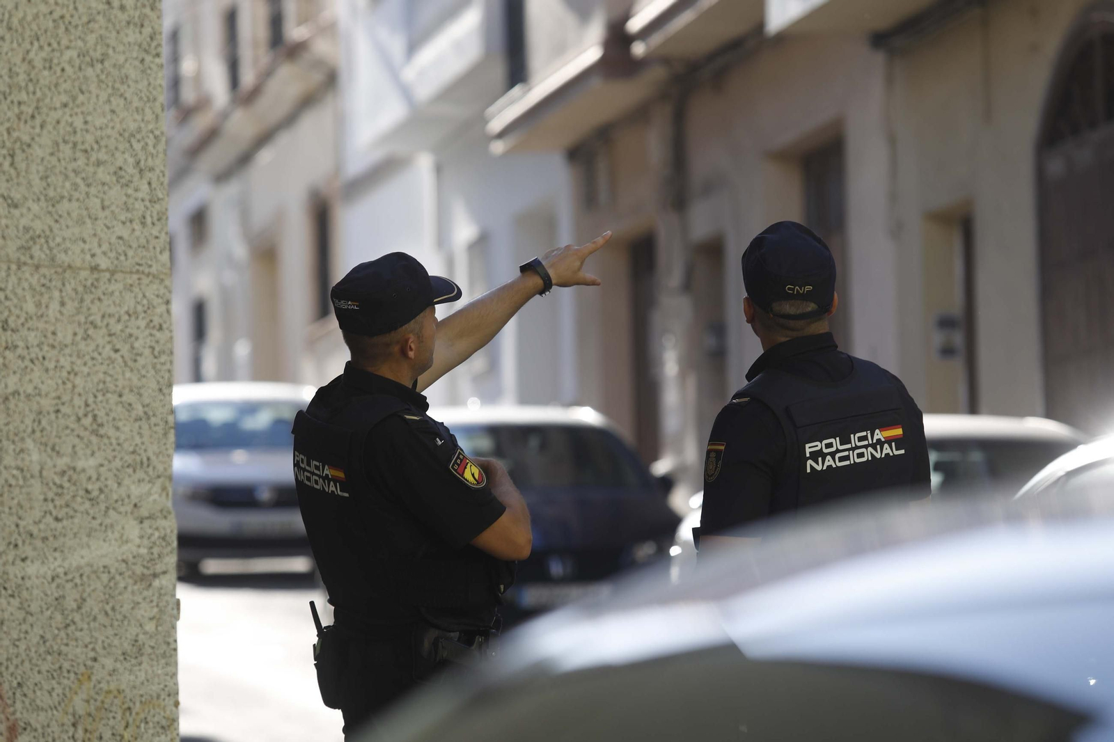 Fotos del operativo contra el tráfico de drogas en la barriada de La Bajadill, en Algeciras