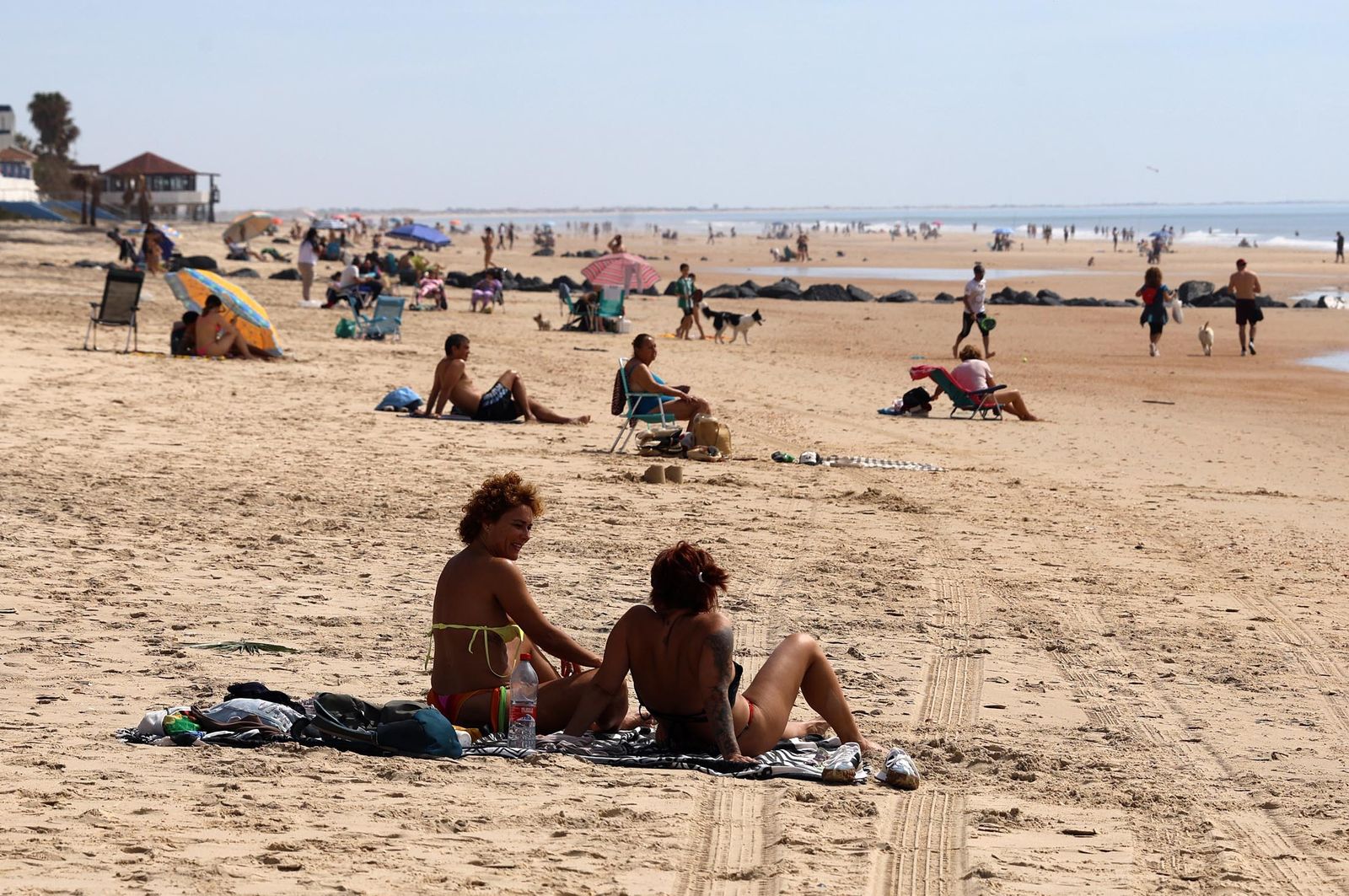 Imágenes del ambiente en el sábado 16 de marzo en Huelva