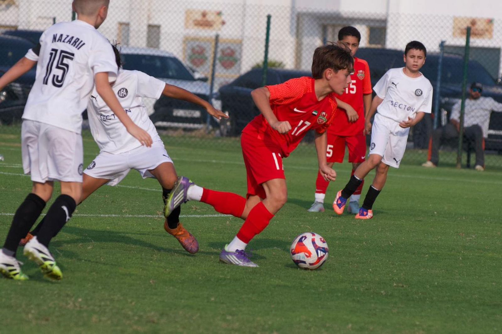 José Antonio, durante un partido en Dubái.