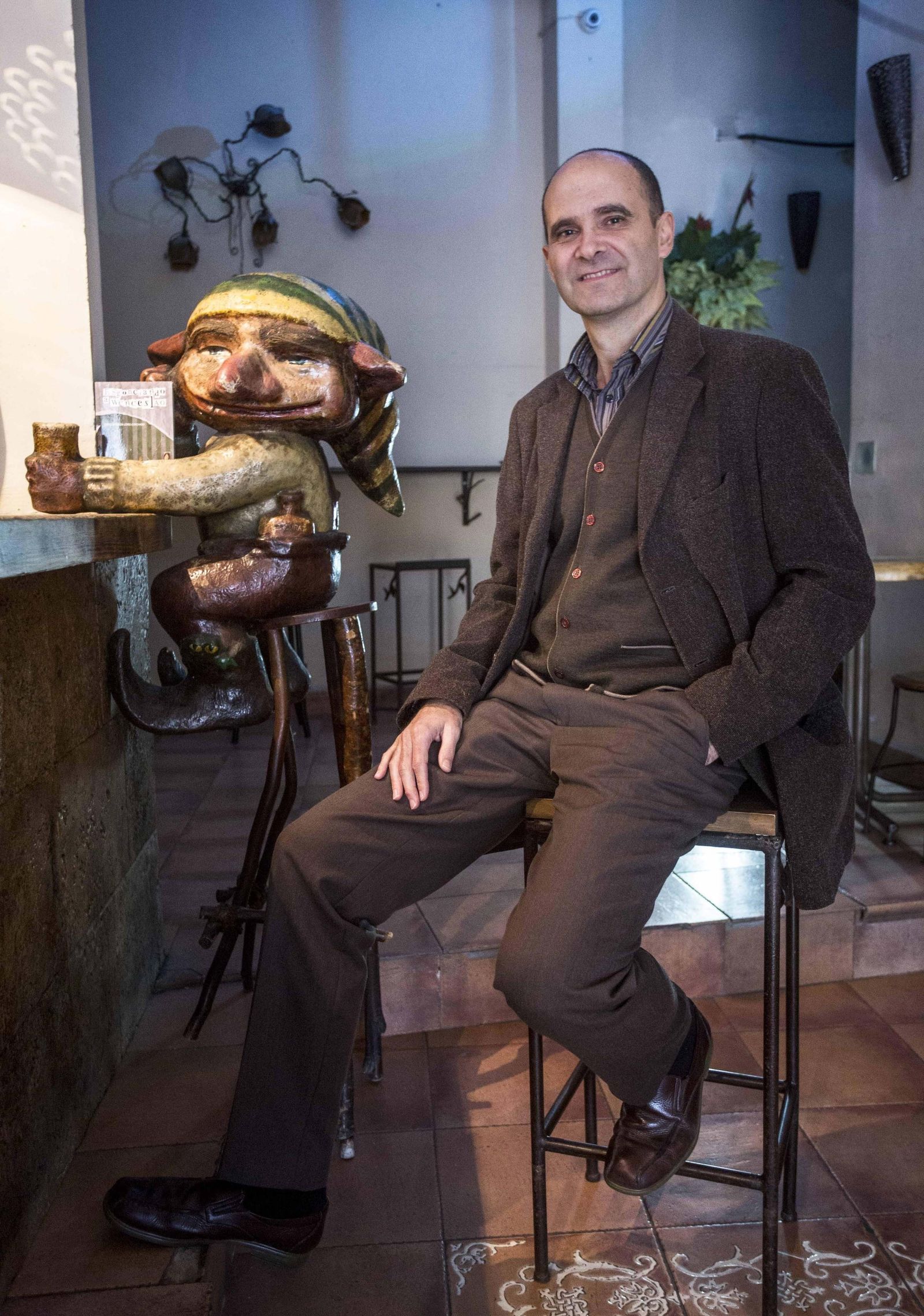 Enrique García López-Corchado, en el bar El Bosque Animado.