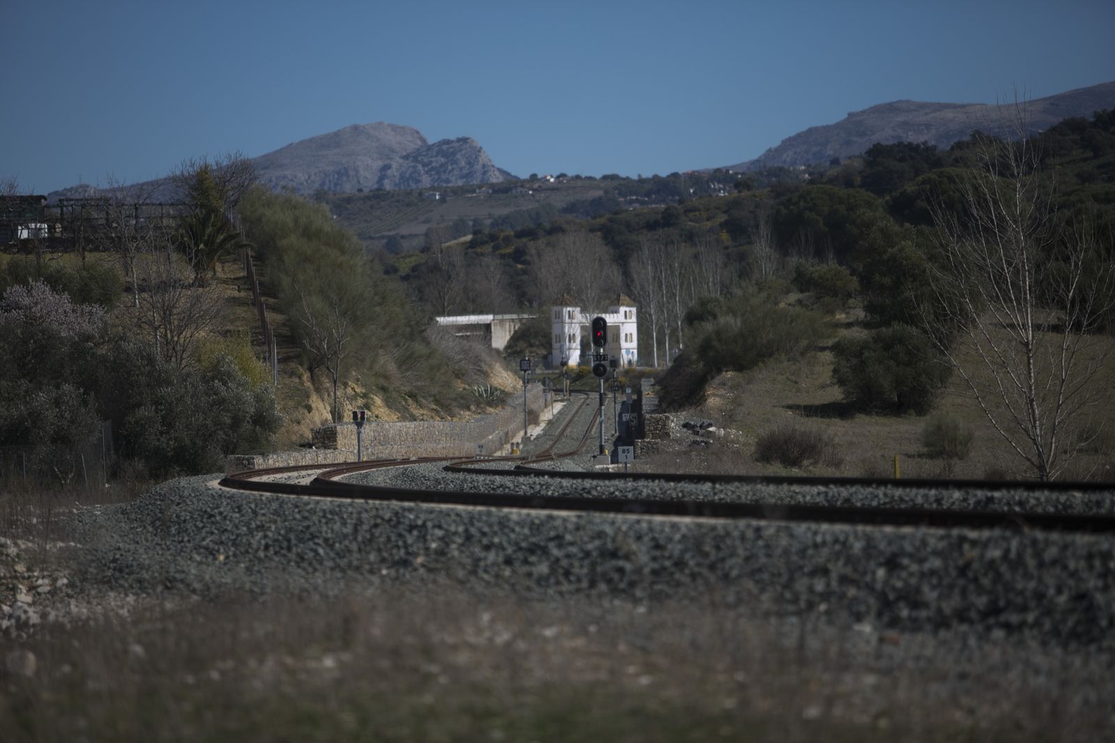 Imagen de archivo de la línea ferroviaria que une Bobadilla con Ronda.