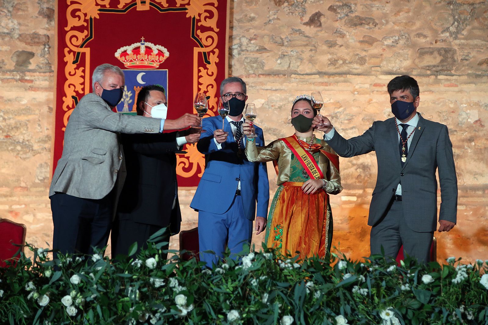 Brindis en el castillo de Montilla.