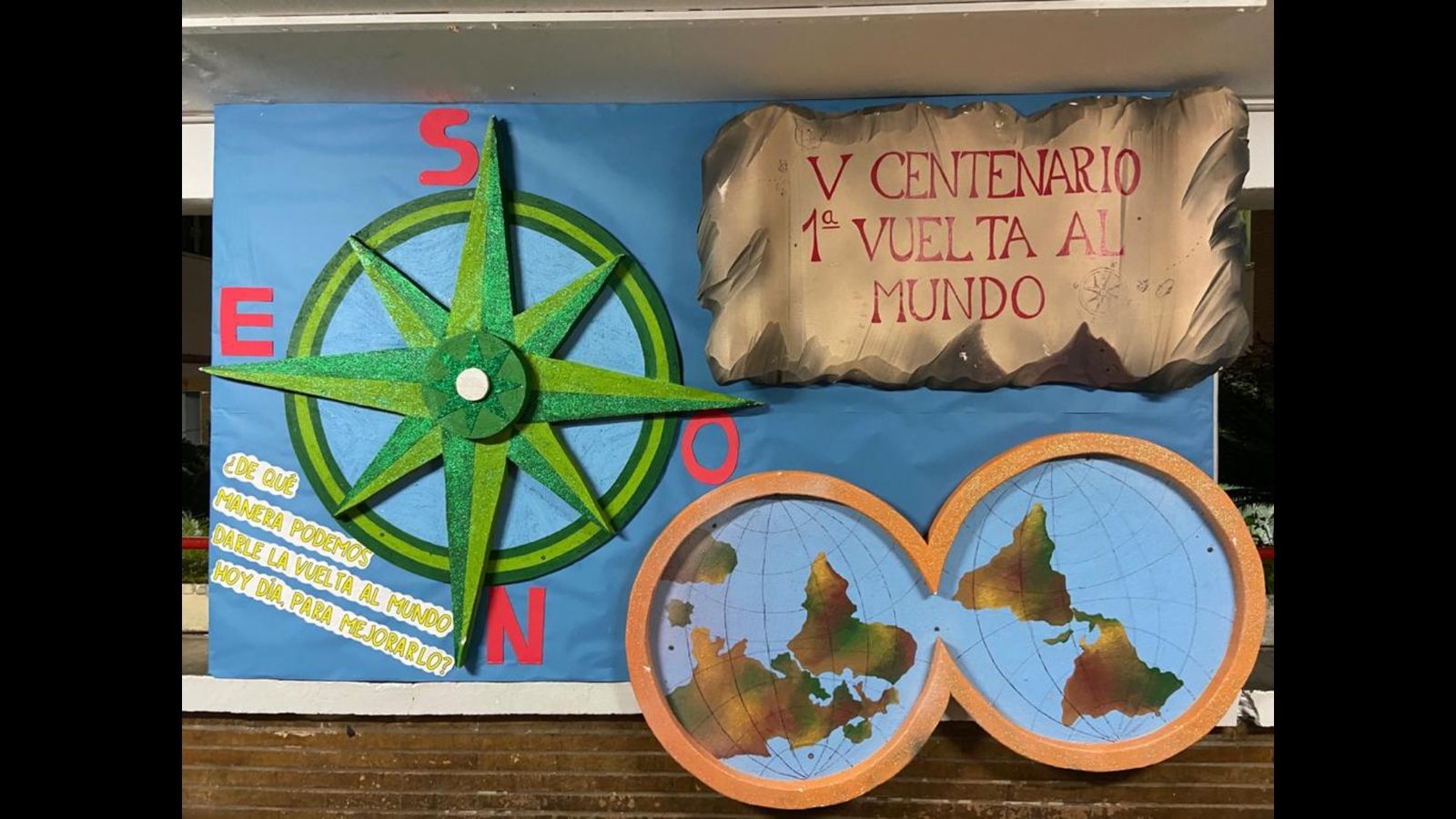 Uno de los murales que decoran el Colegio San José SS. CC.