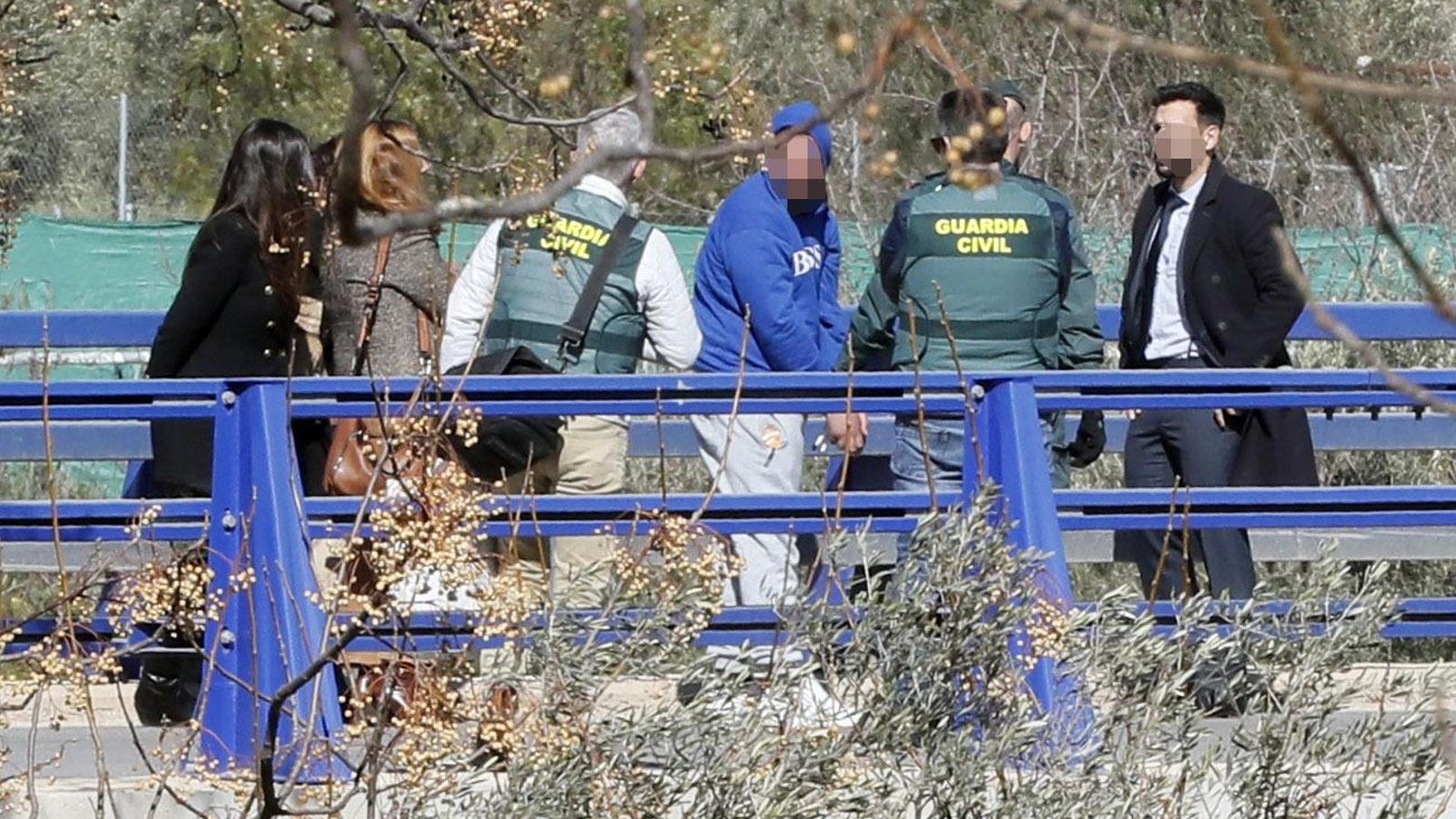 Fotos de la reconstrucción del crimen de El Rubio