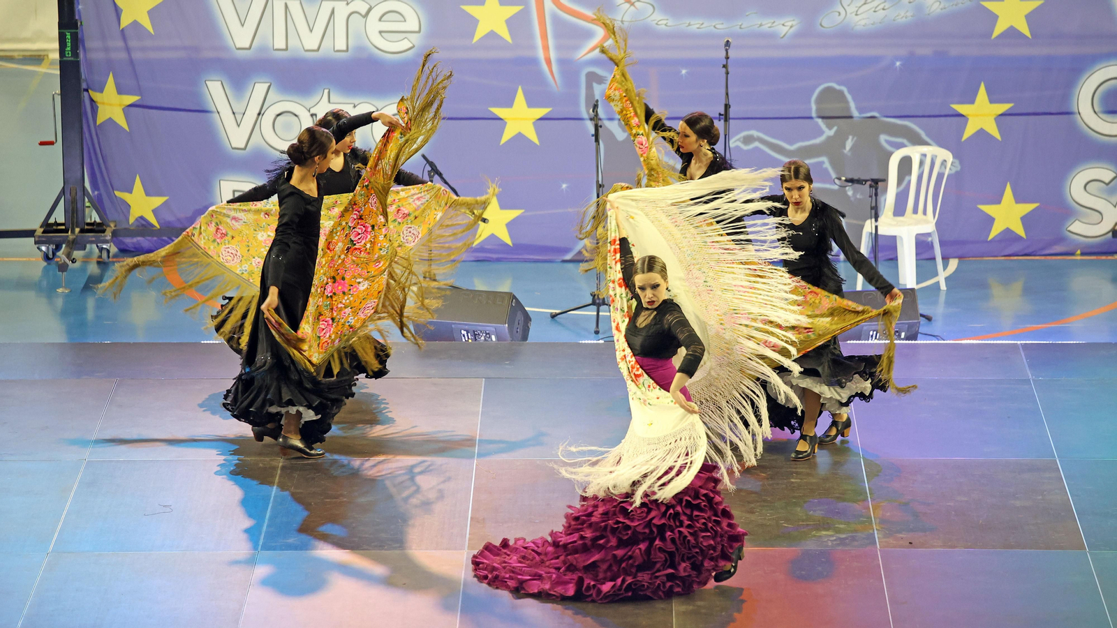 Concurso de baile ‘Dancing Stars’ en el Palacio de Deportes de Chapín en Jerez