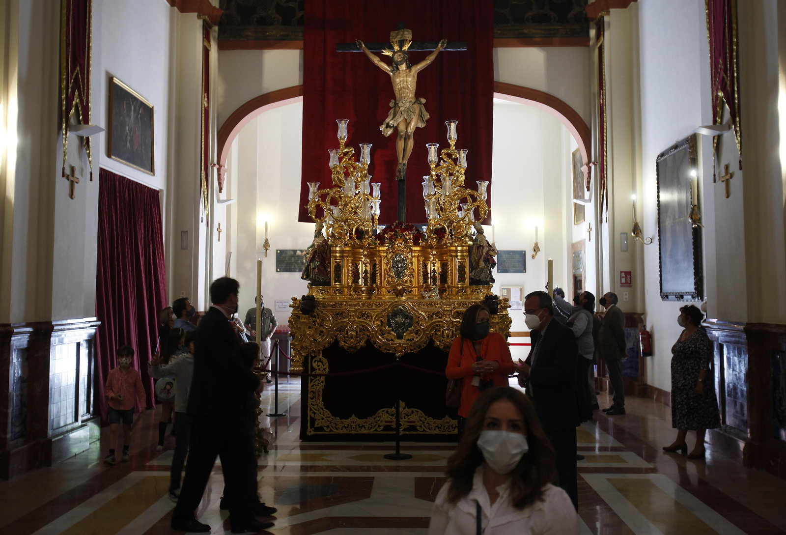 El Cristo de la Expiración en su nuevo paso.