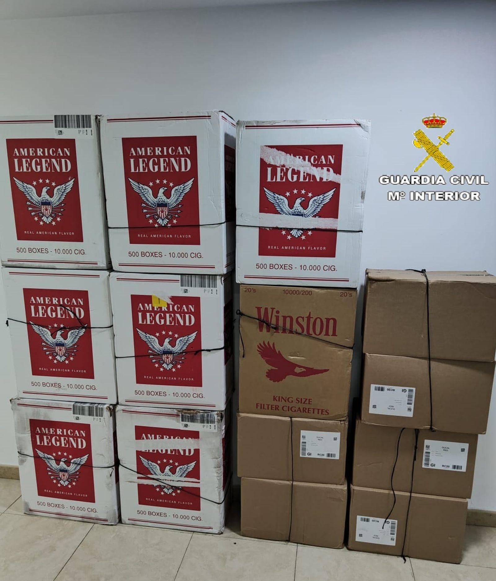 Tabaco incautado en la operación