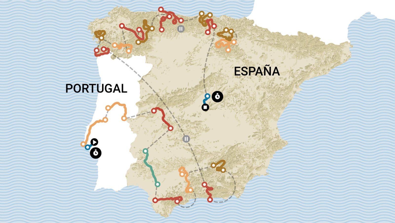 Recorrido de la Vuelta ciclista a España 2024