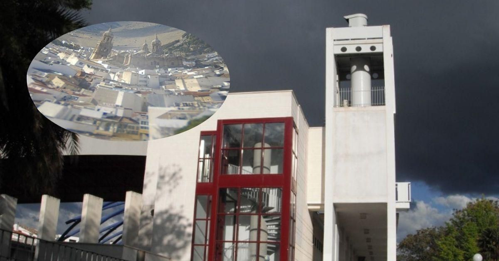 Visión de la Catedral que ofrece la Cámara Oscura de Capuchinos.