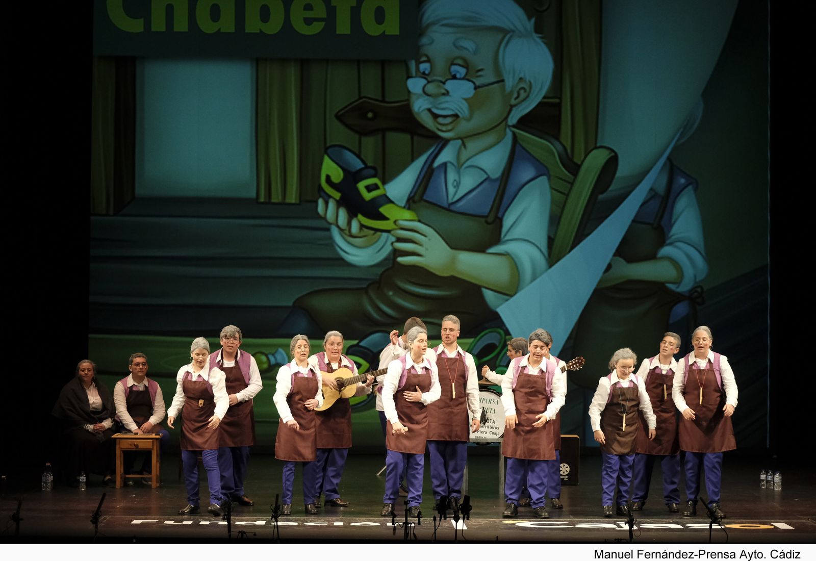 La comparsa barbateña 'Chabeta'.