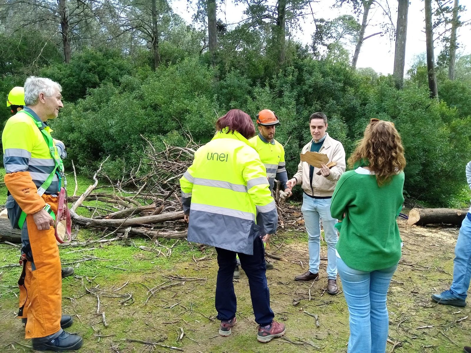 El edil Jaime Espinar, visitando los trabajos que se acometen en el Parque Santa Teresa, ubicado al suroeste de Jerez