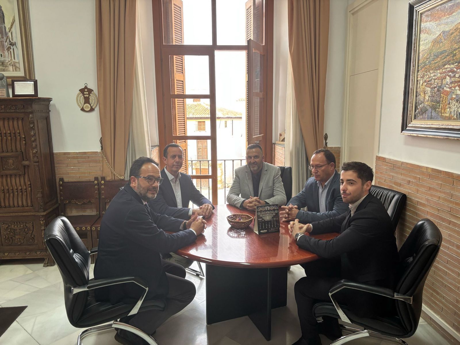 Antonio Hernando en su visita a Vélez-Rubio.