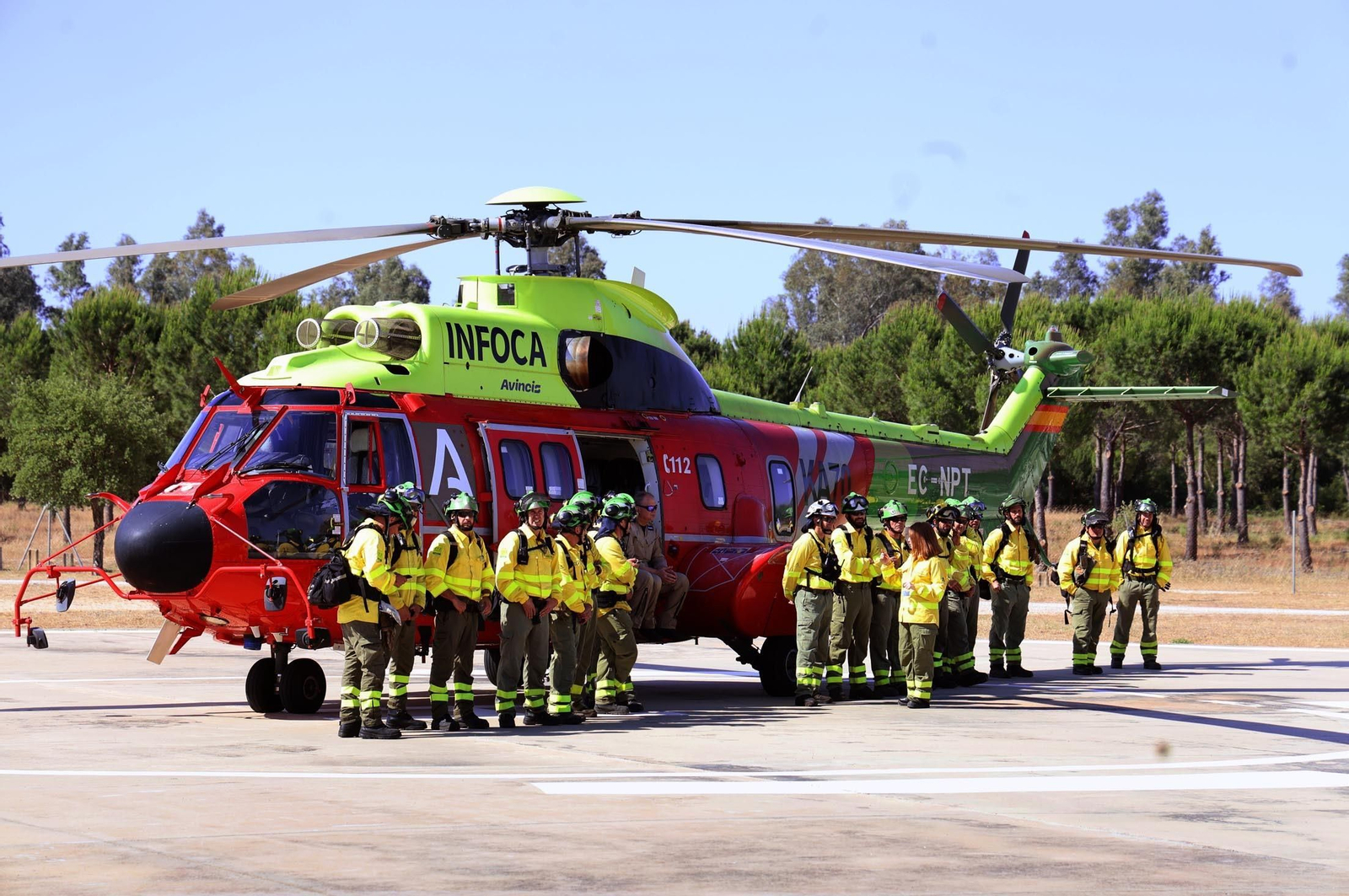 Imágenes de la presentación del Plan Infoca 2024 de prevención de incendios forestales