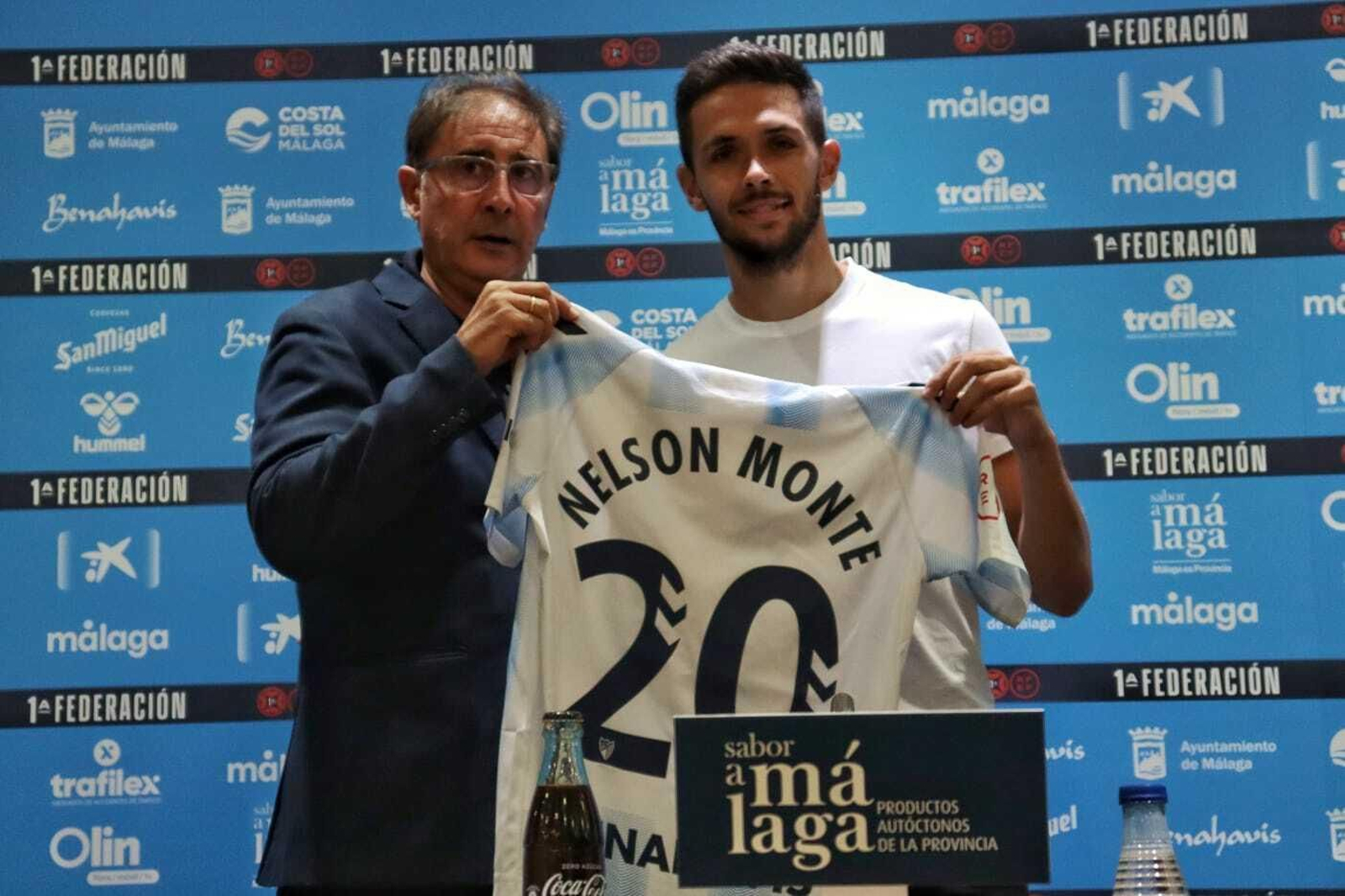 La presentación de Nelson Monte con el Málaga CF, en fotos