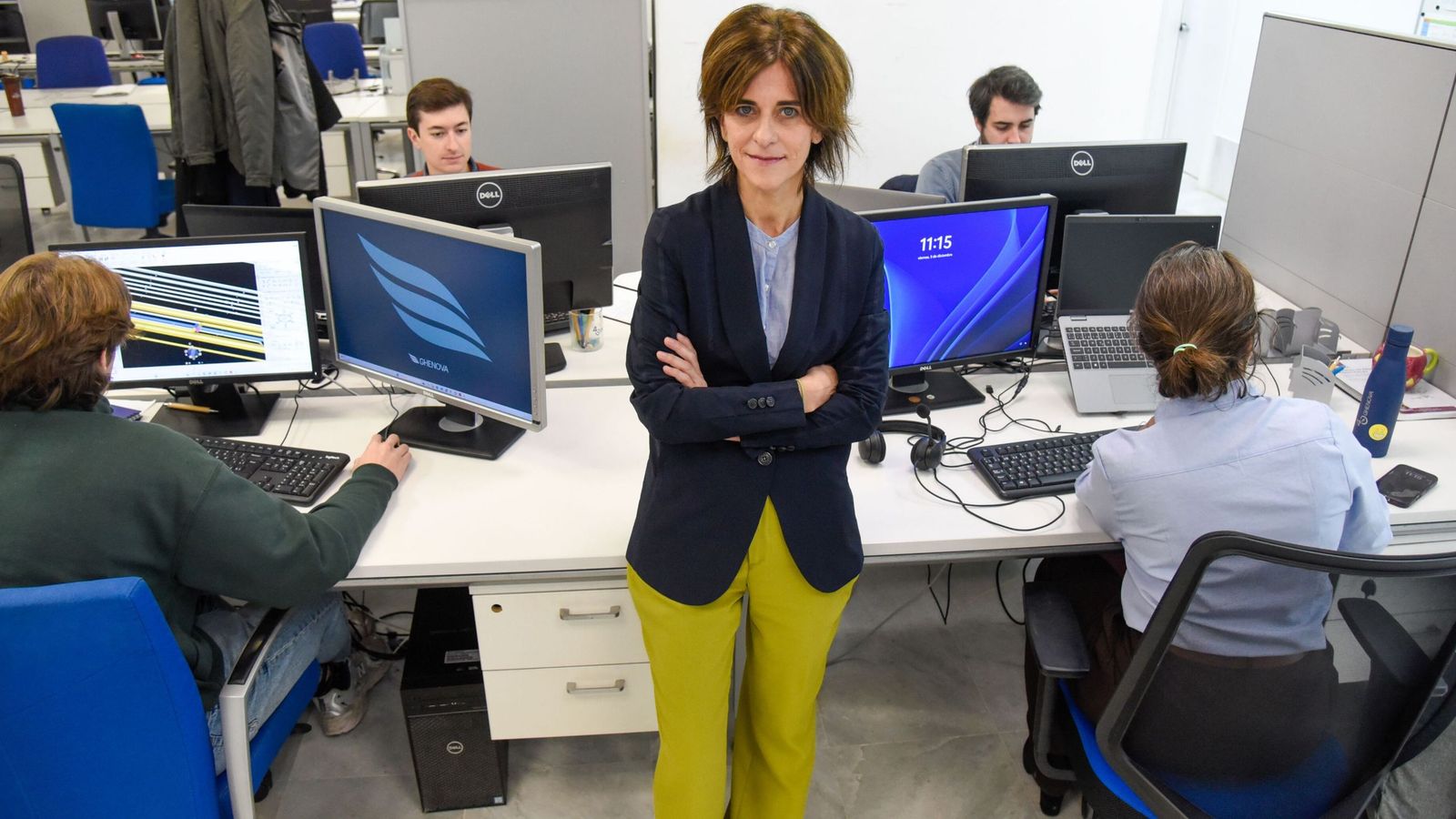 Lourdes García Sanz, directora de Ghenova Energy ans Water, en la sede de la multinacional en Sevilla.