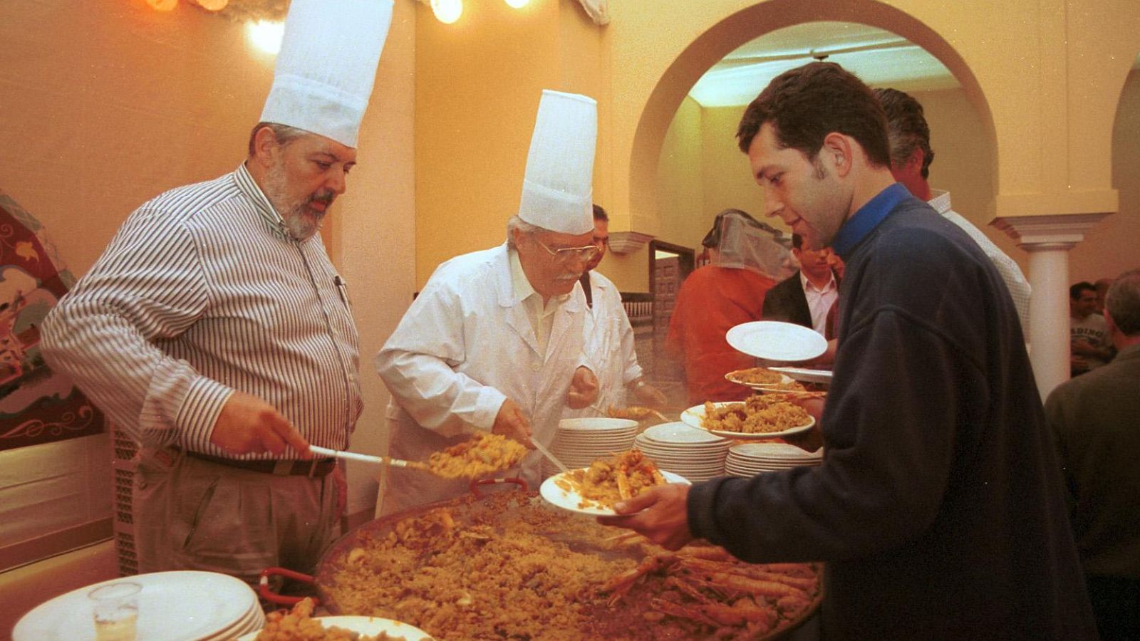 El arroz con el que agsajaba a los trabajadores en la Caseta Municipal una vez acabada la Feria