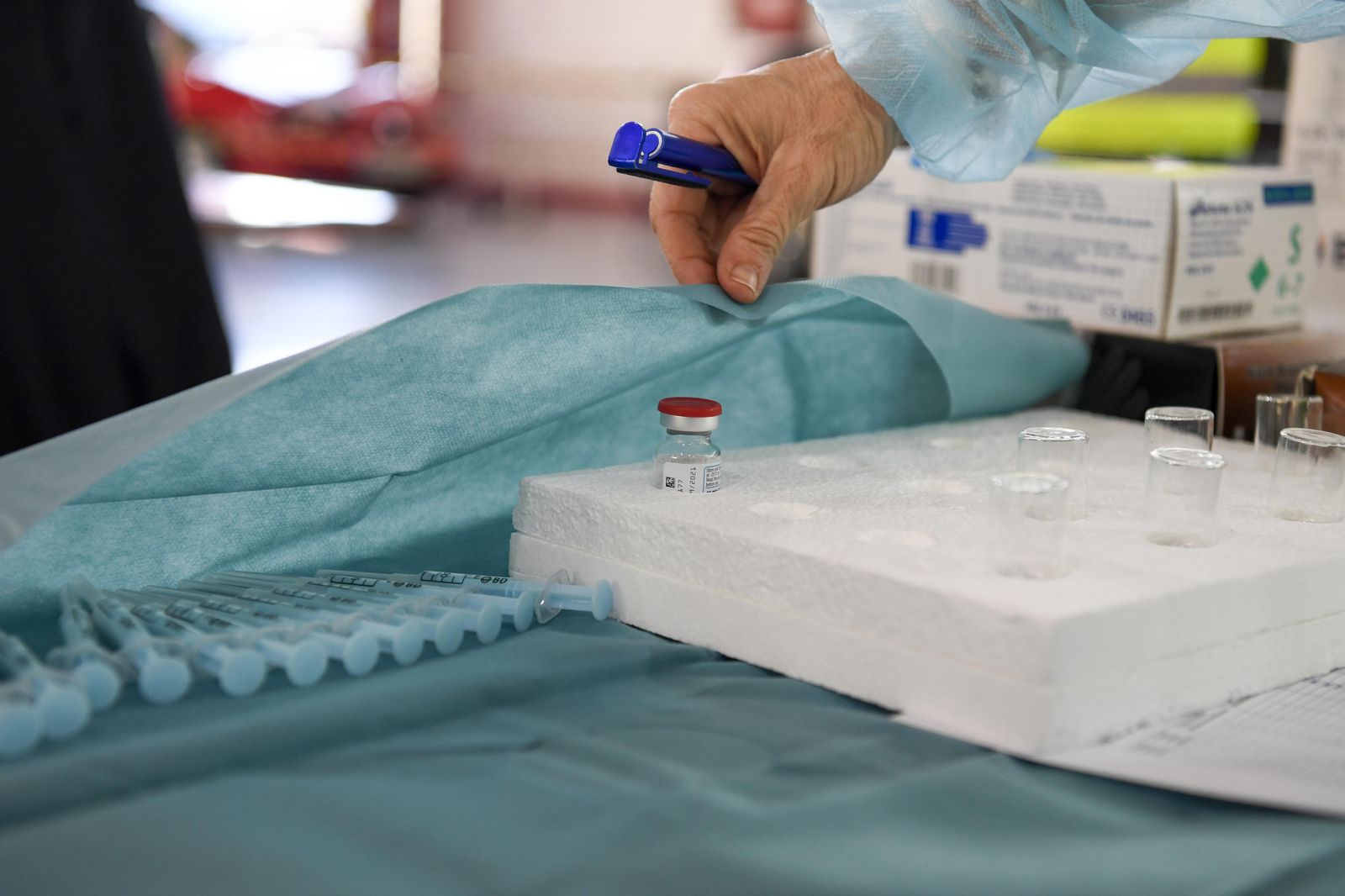 Preparación de dosis.