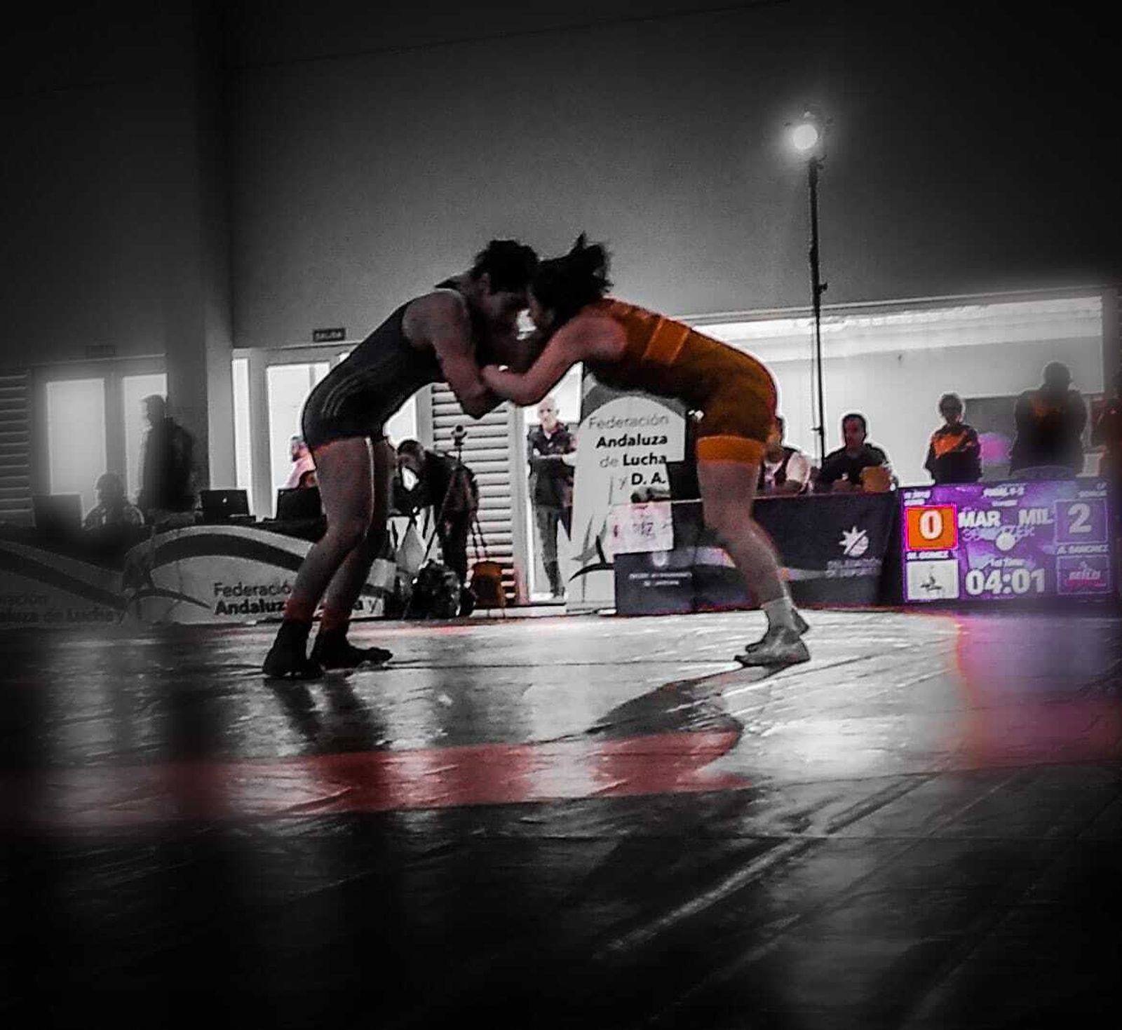 Instante de uno de los combates.