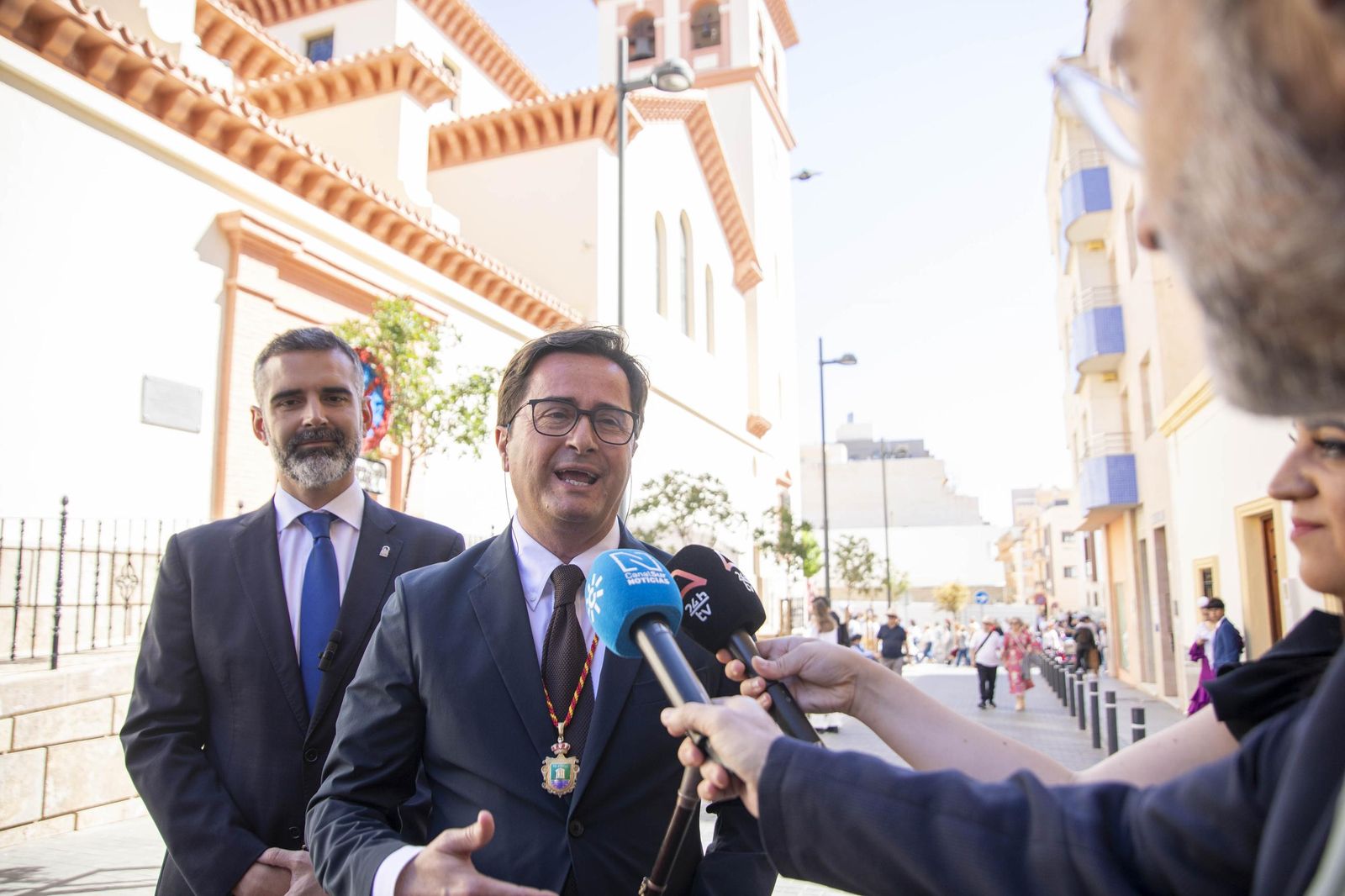 Las imágnes de la misa y procesión en honor a San Marcos en El Ejido
