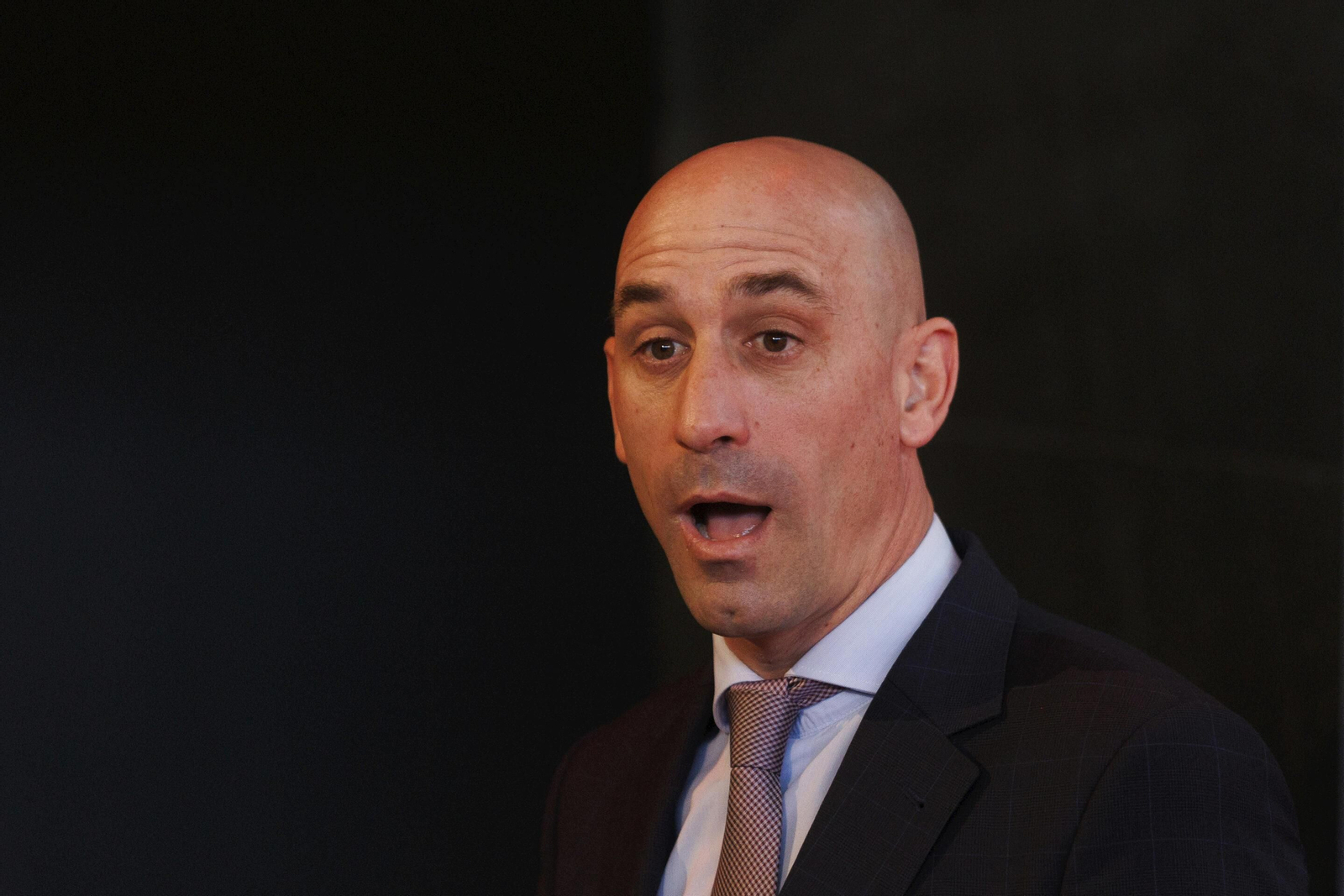 Luis Rubiales, durante un acto de la RFEF.