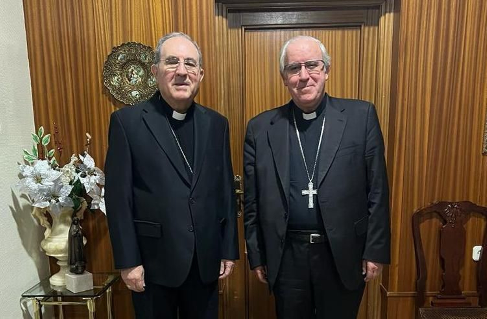 Saiz Meneses junto a don Juan José