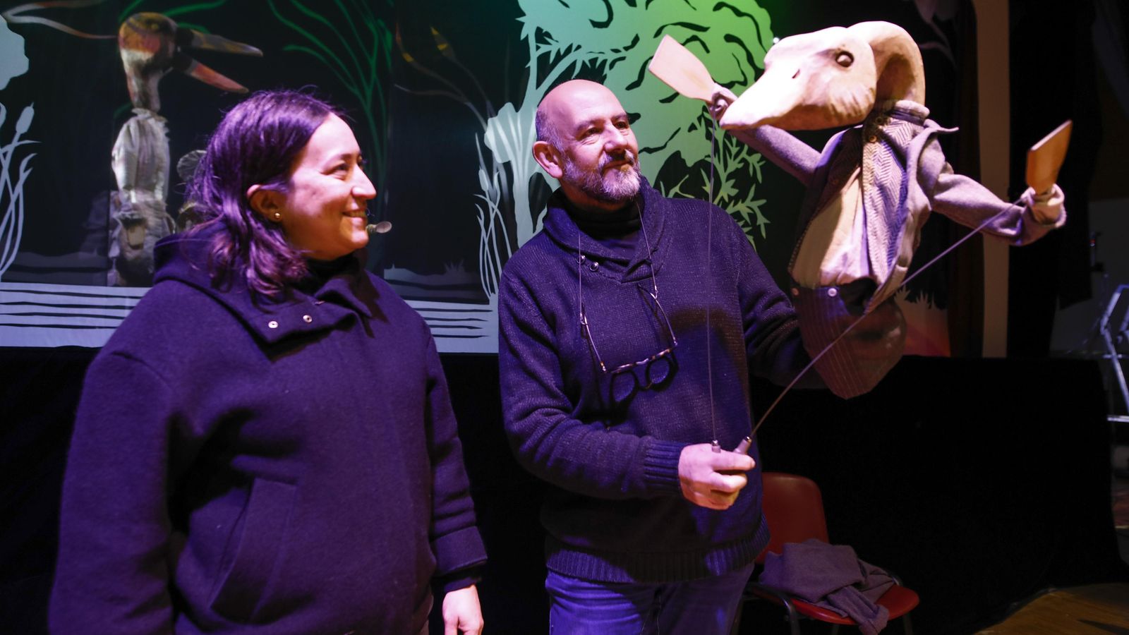 Yanisbel Martínez y Enrique Lanz, artífices de la dramaturgia de 'El patito feo'.