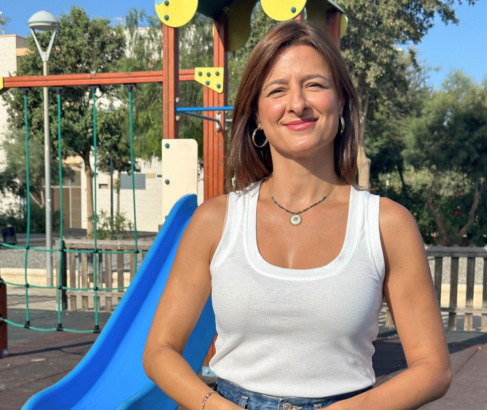 Fátima Herrera, en el parque de Costacabana