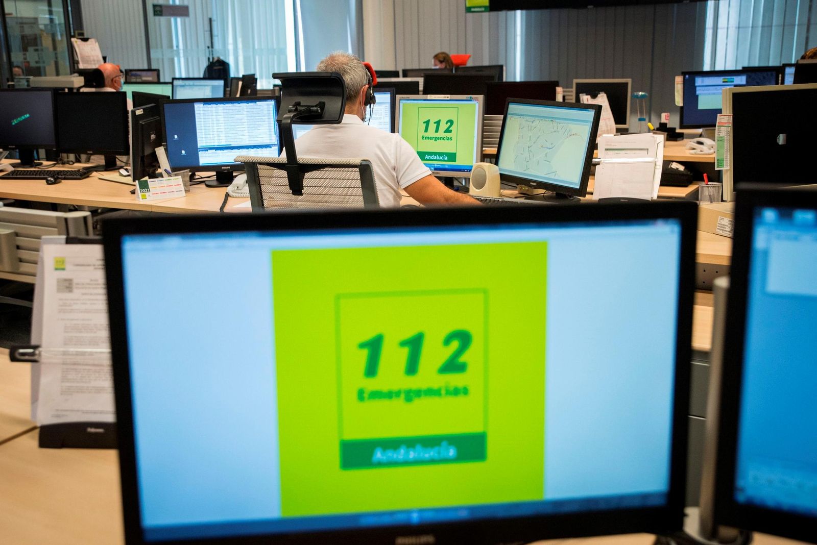 El centro de control del 112.