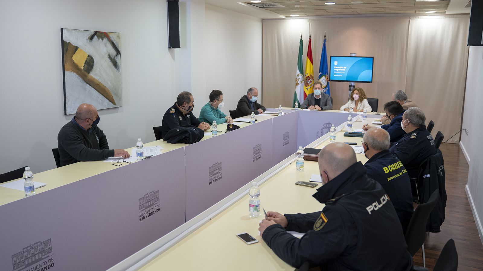 Reuniones de coordinación de seguridad.