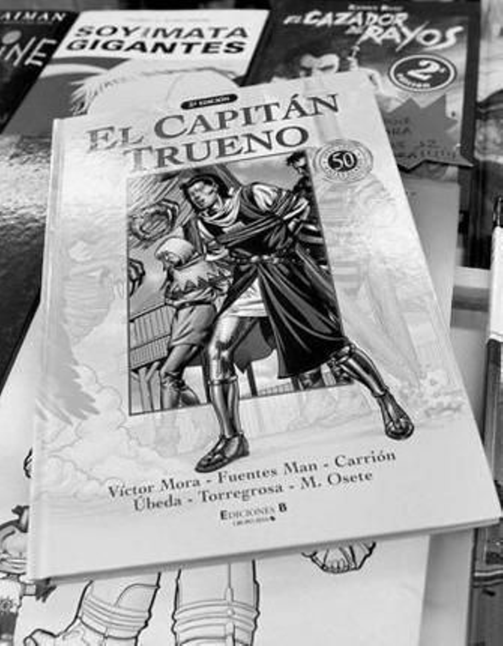 Fotografía de archivo de un volumen de 'El Capitán Trueno'.