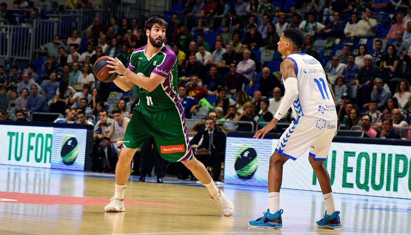 Dani Díez, en un partido con el San Pablo Burgos.