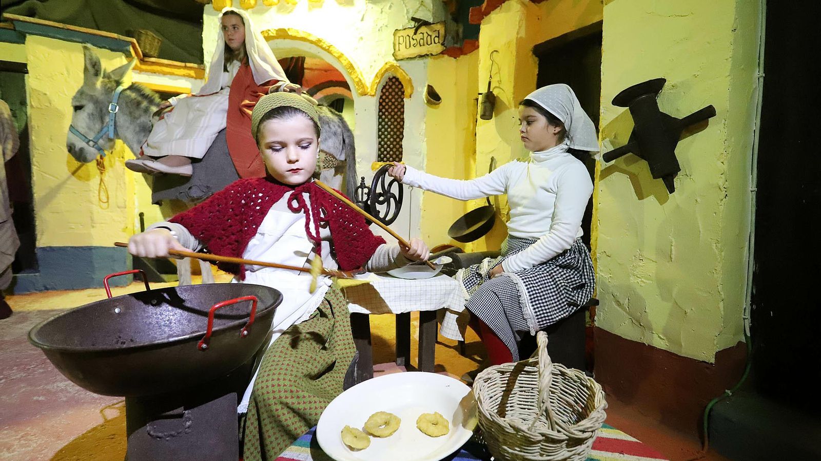 Escena de una posada y de buñolero.