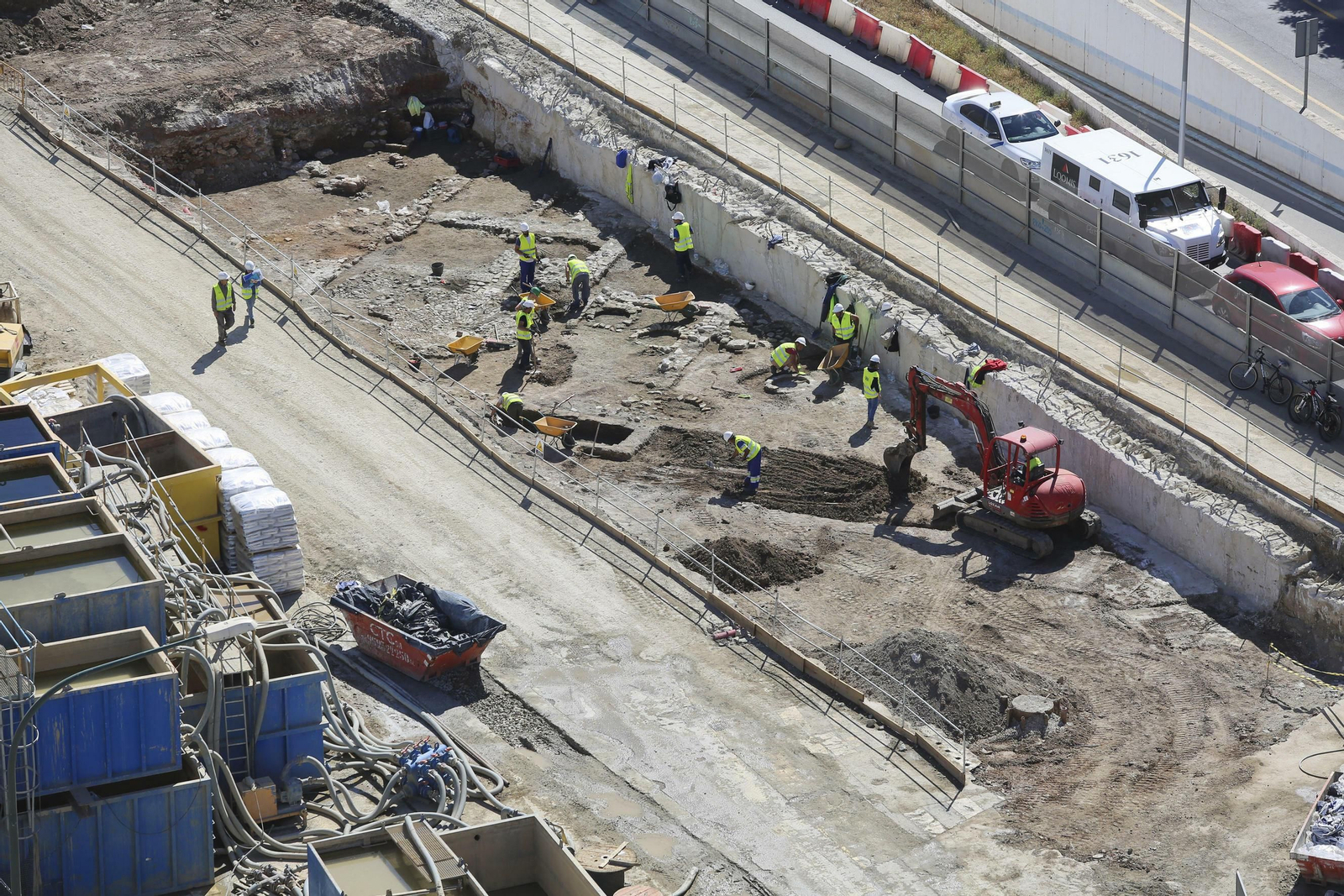 Fotos de las obras del Metro de Málaga