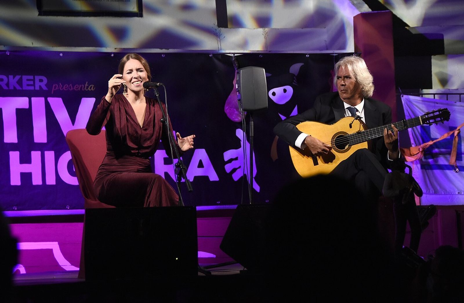 Actuación de Rocío Márquez en la plaza de toros de Higuera de la Sierra.