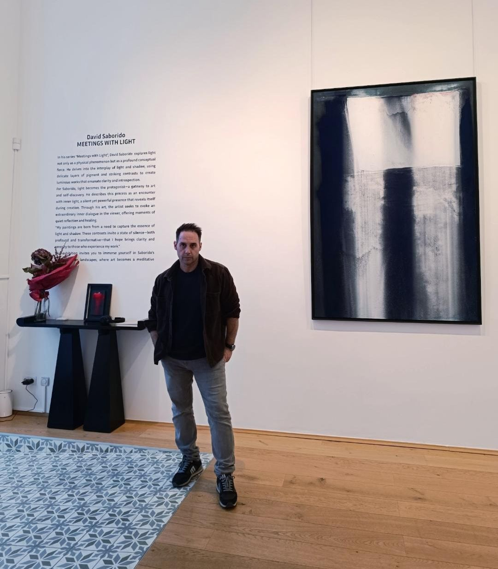 David Saborido, en la Galería Kramer.