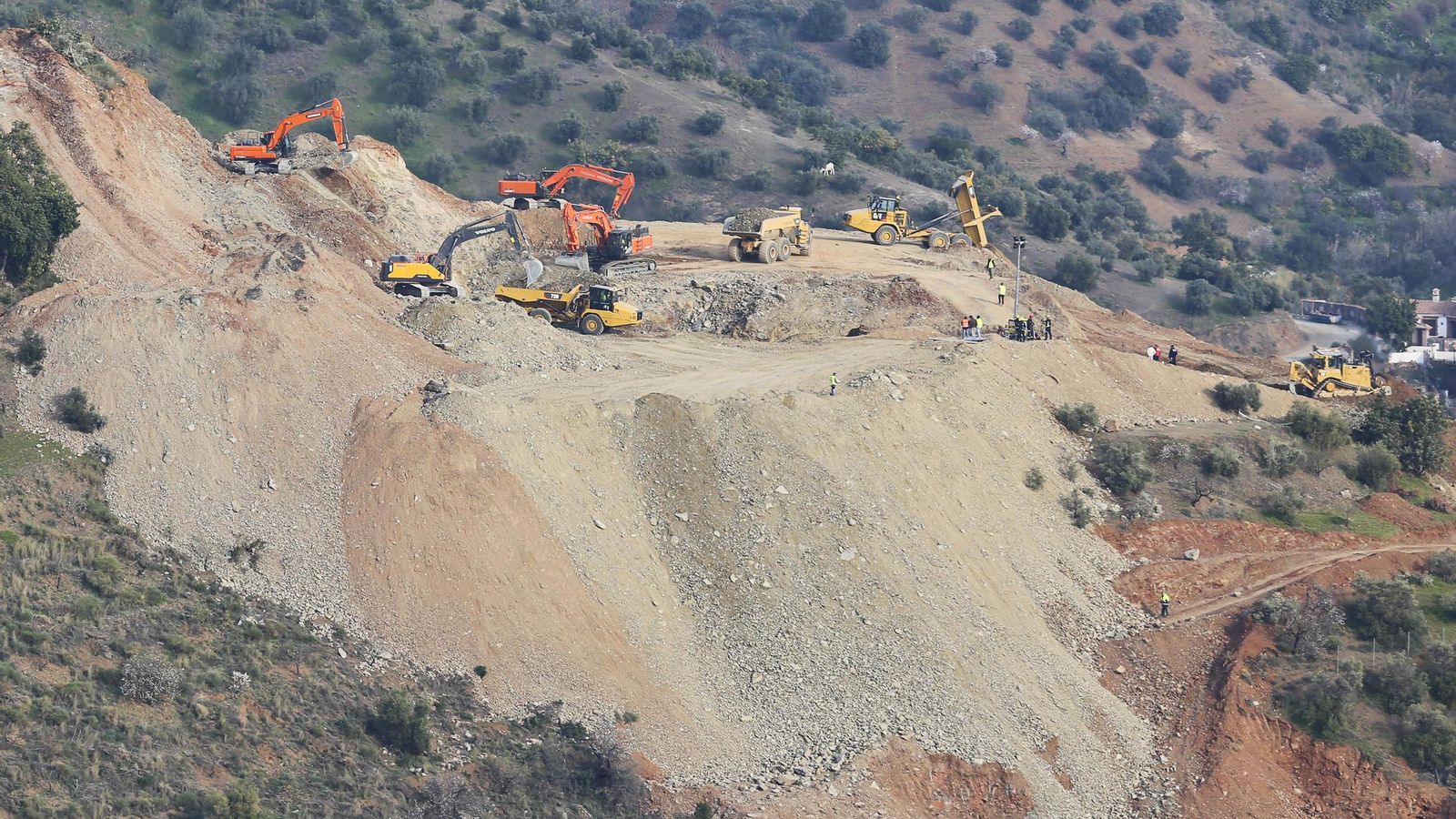 Imágenes de los trabajos para el rescate de Julen Imágenes de los trabajos para el rescate de Julen