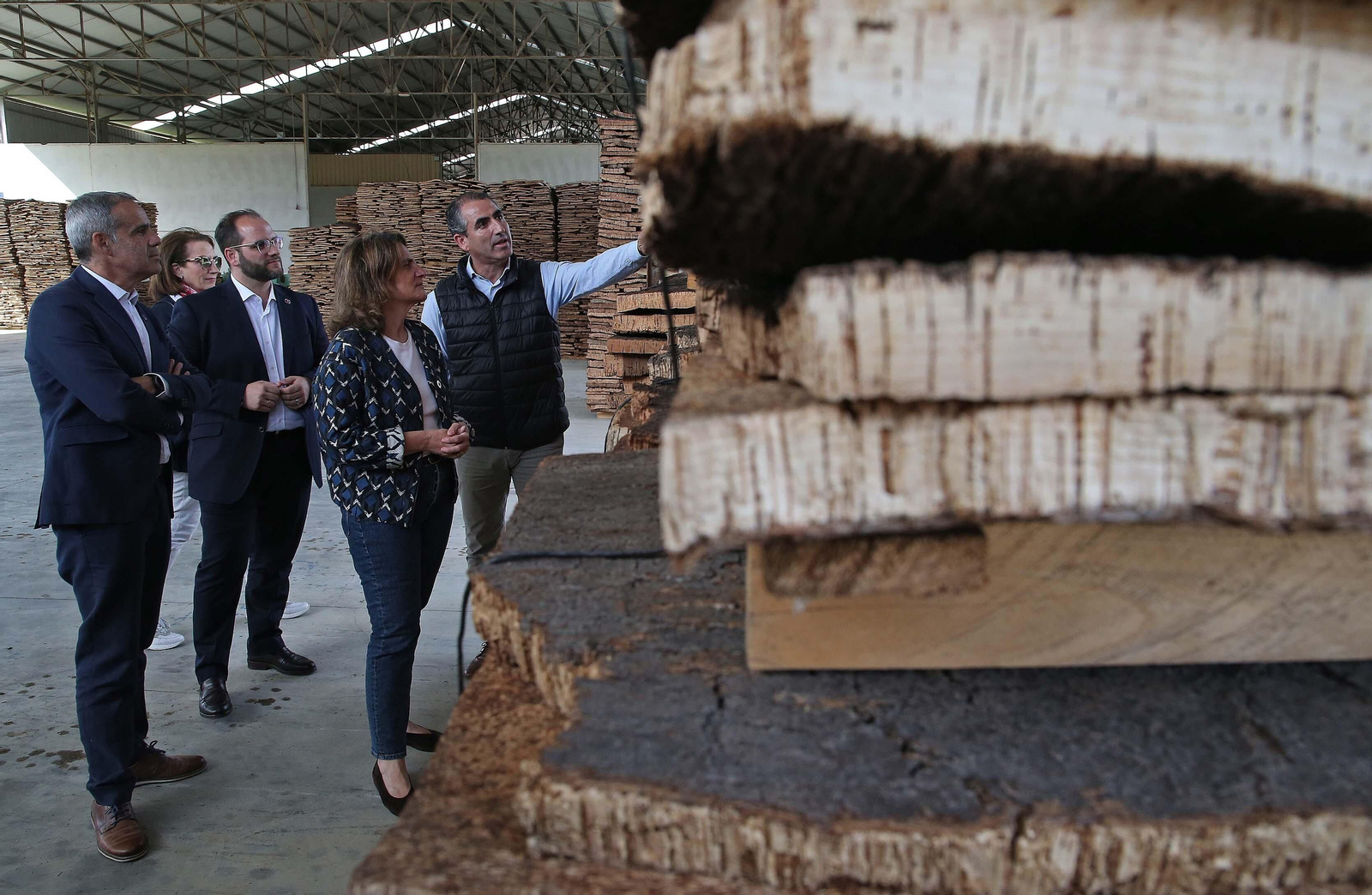 Visita de Teresa Ribera a la finca La Almoraima