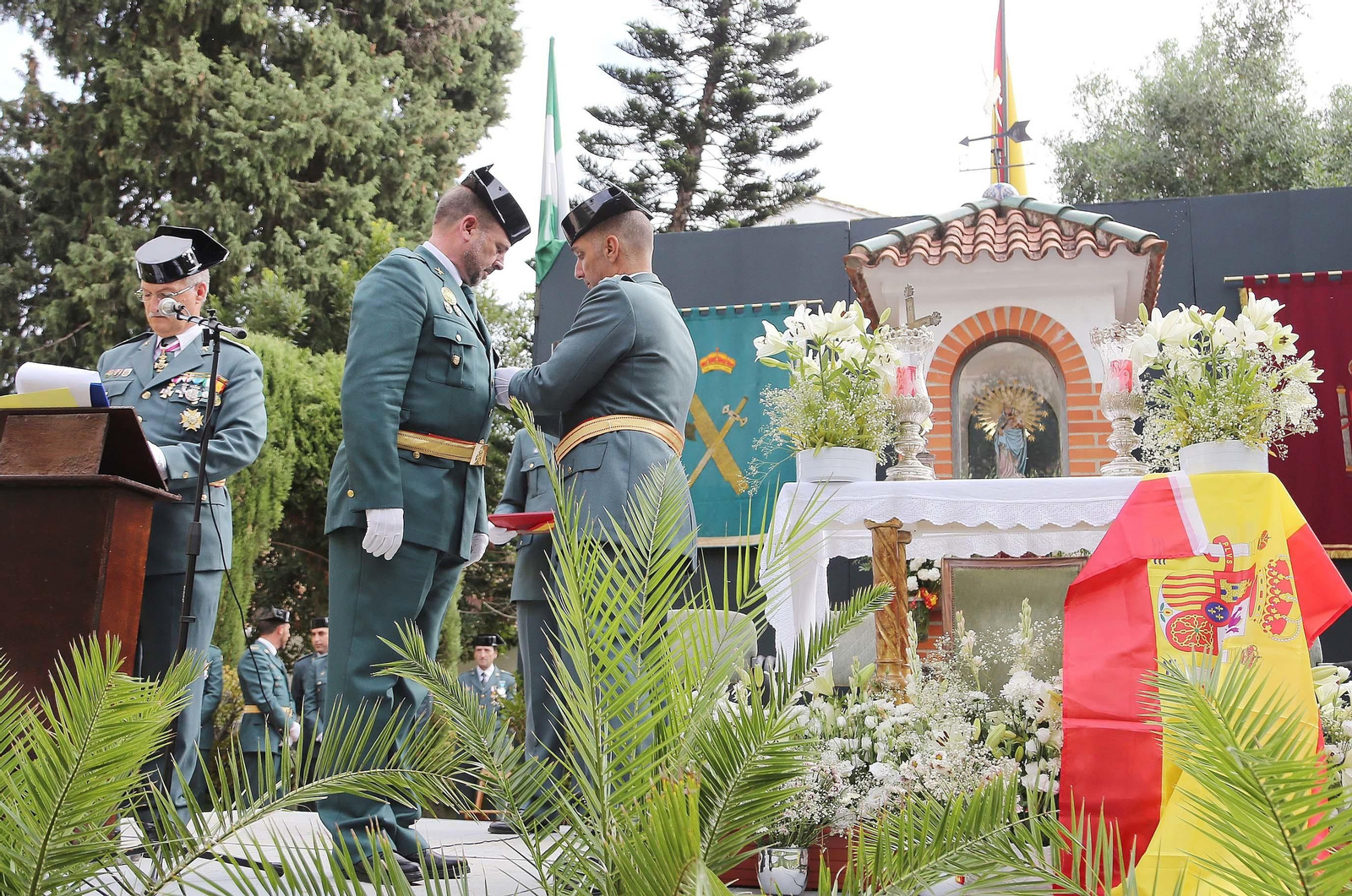 Imágenes del acto de la Guardia Civil