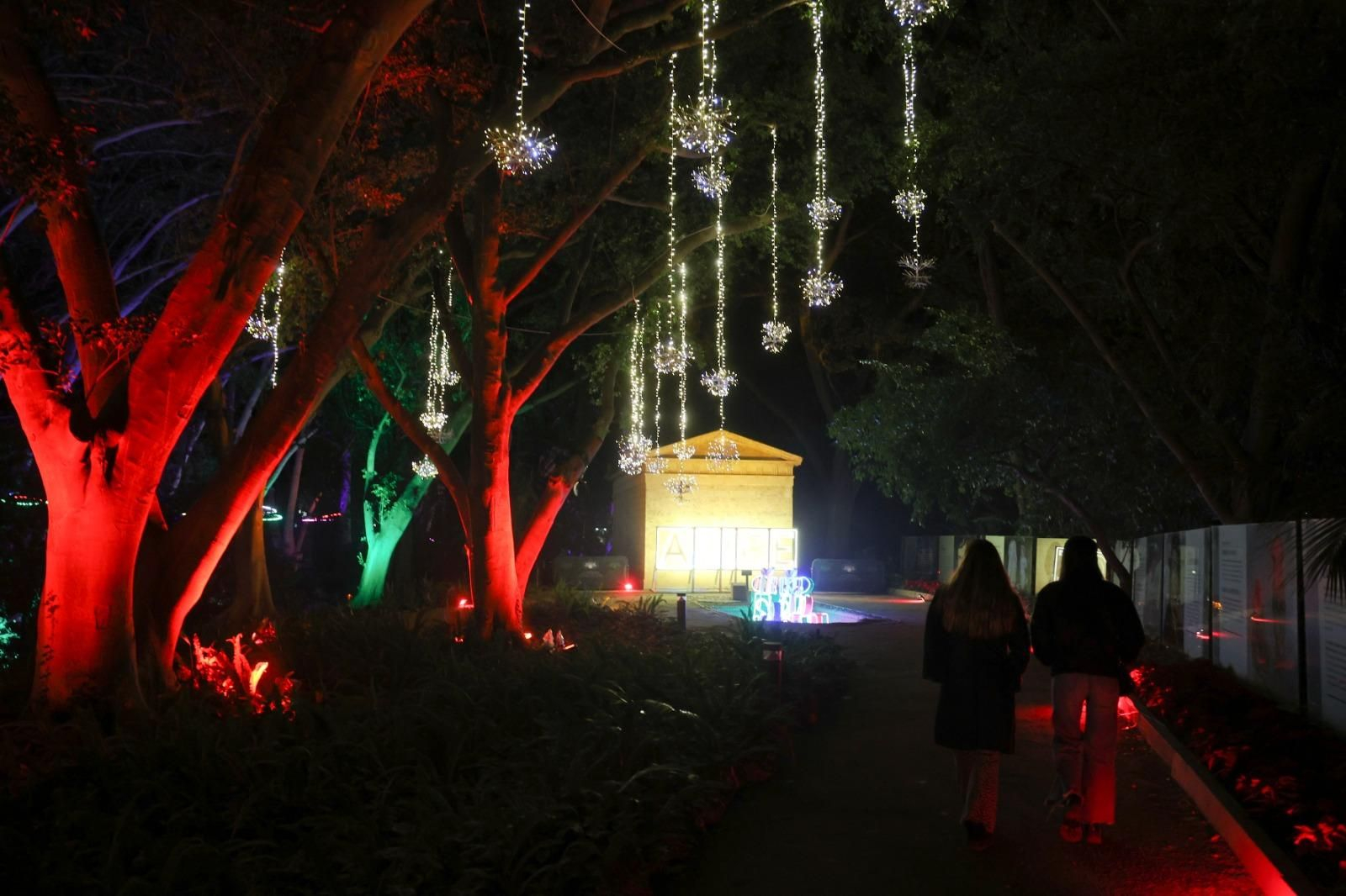 El espectaculo 'La Navidad en el Jardín de las Maravillas¡ en el Jardín Botánico, en imágenes