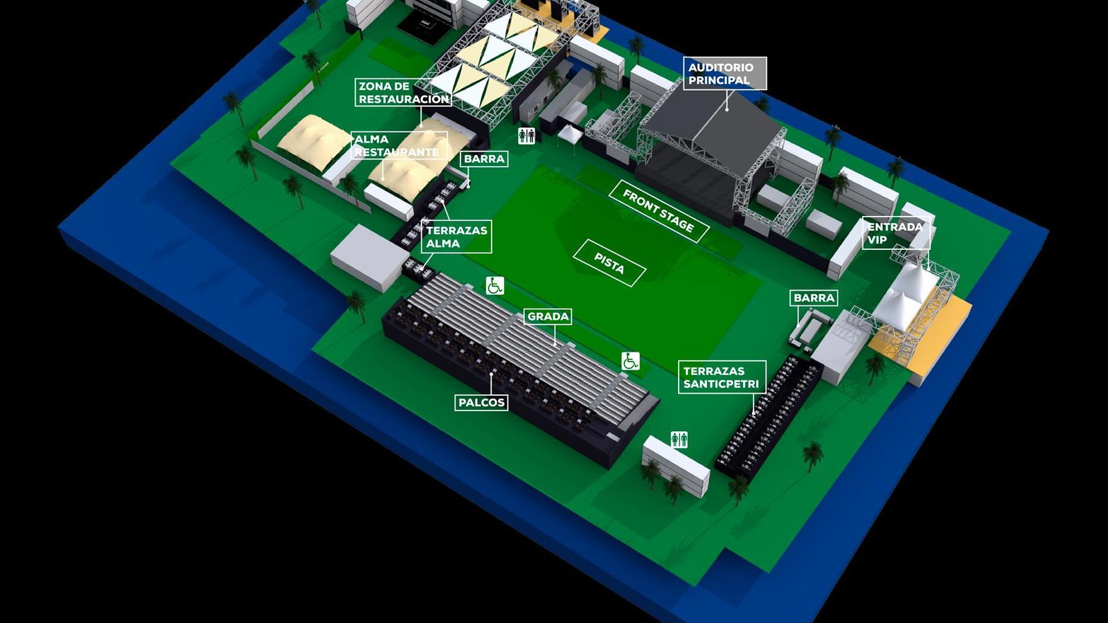 El recinto del Concert Music Festival para este año.