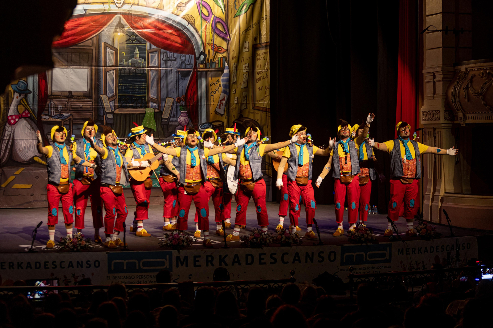 Imágenes de la primera jornada del concurso del Carnaval Colombino 2023
