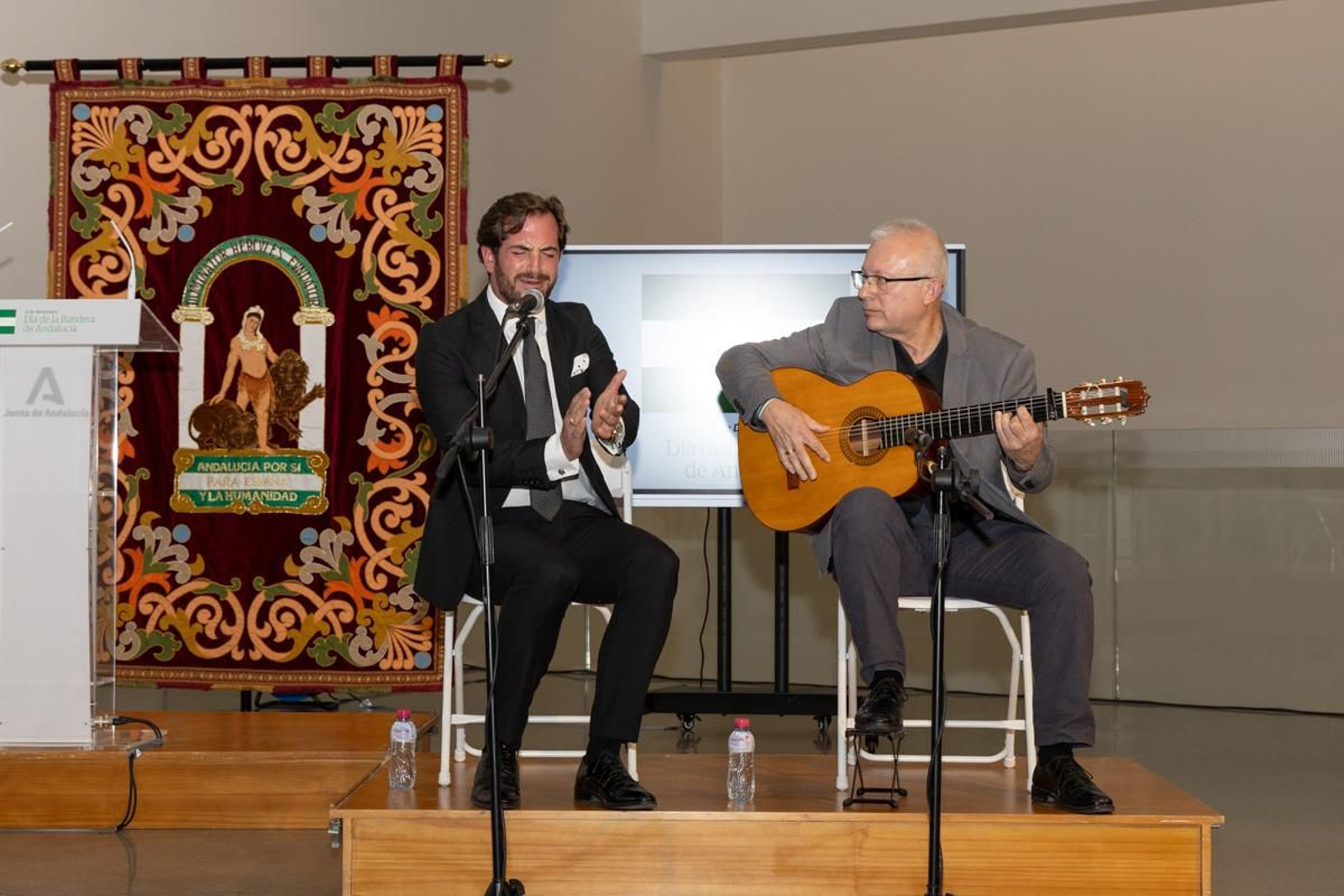 Acto institucional de la Bandera que organiza la Junta de Andalucía en el Museo Íbero