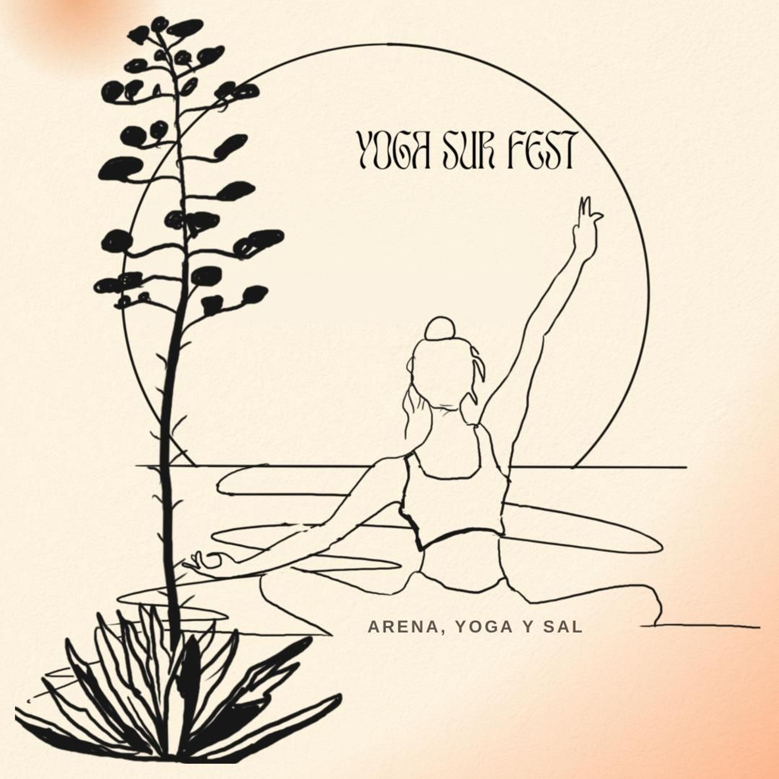 Cartel del Yogasur Fest que se celebra este sábado en Aguadulce.