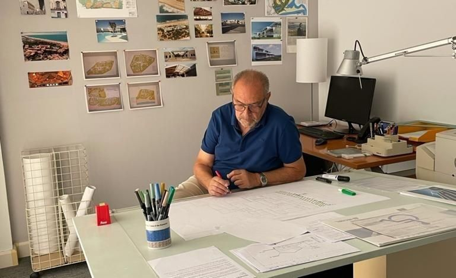 Juan Morro, en su estudio de Palma de Mallorca.