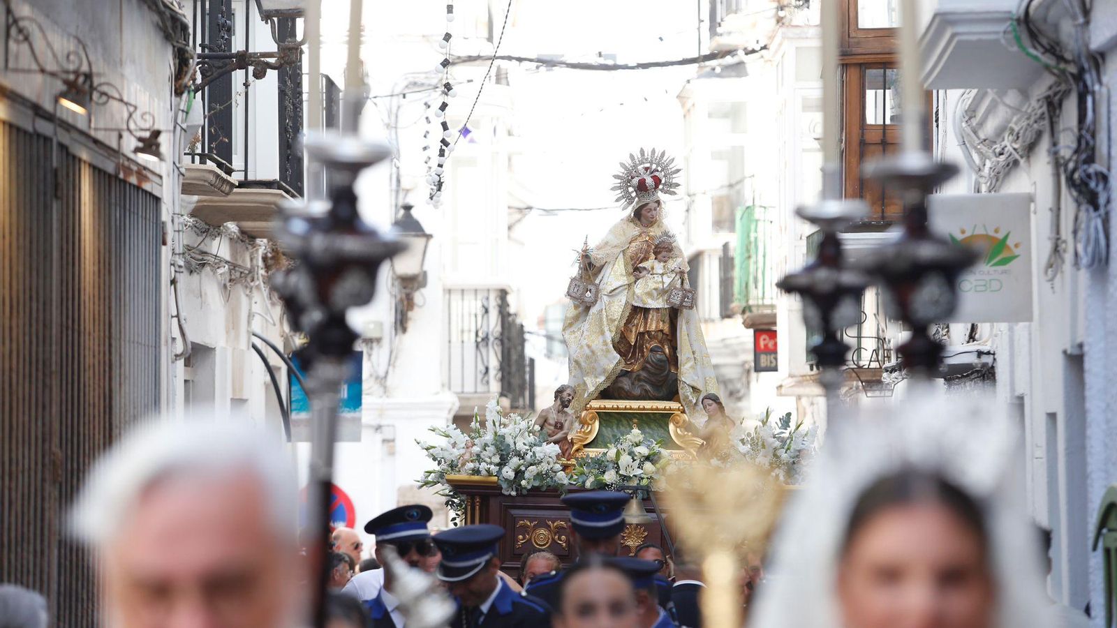 La Virgen del Carmen por las calles de Tarifa.