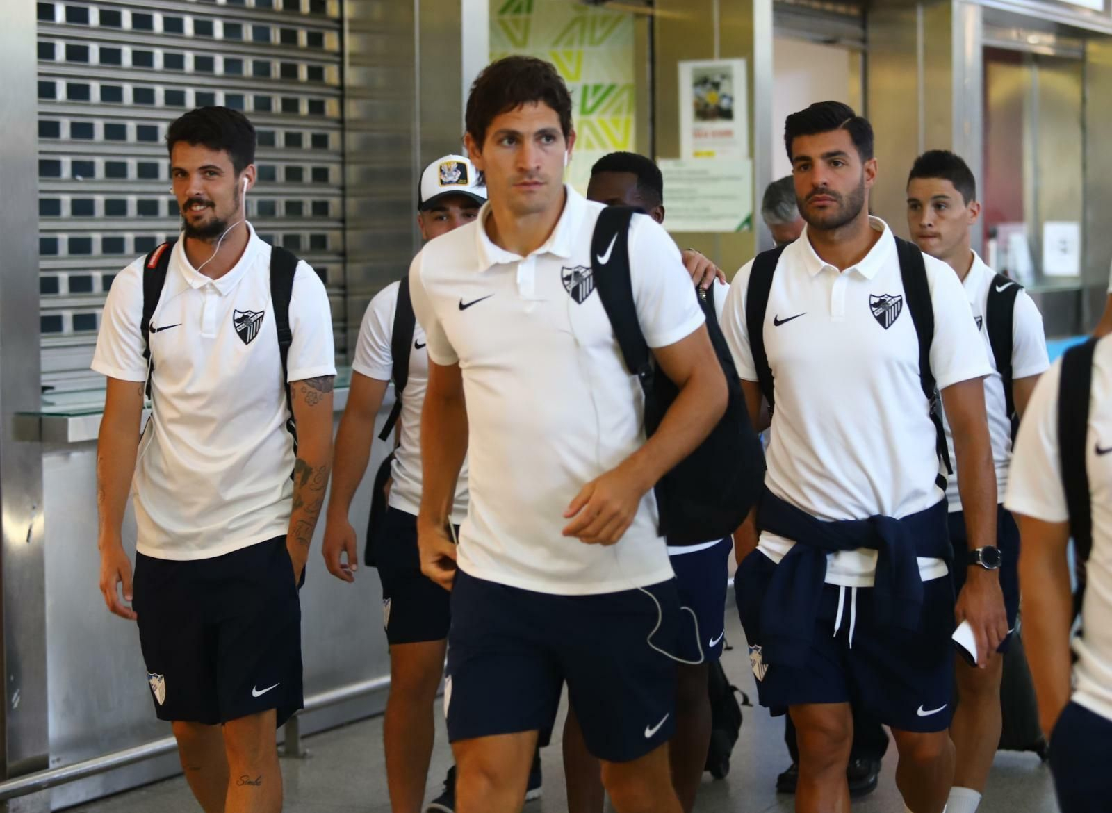 Las fotos del viaje del Málaga CF a La Coruña