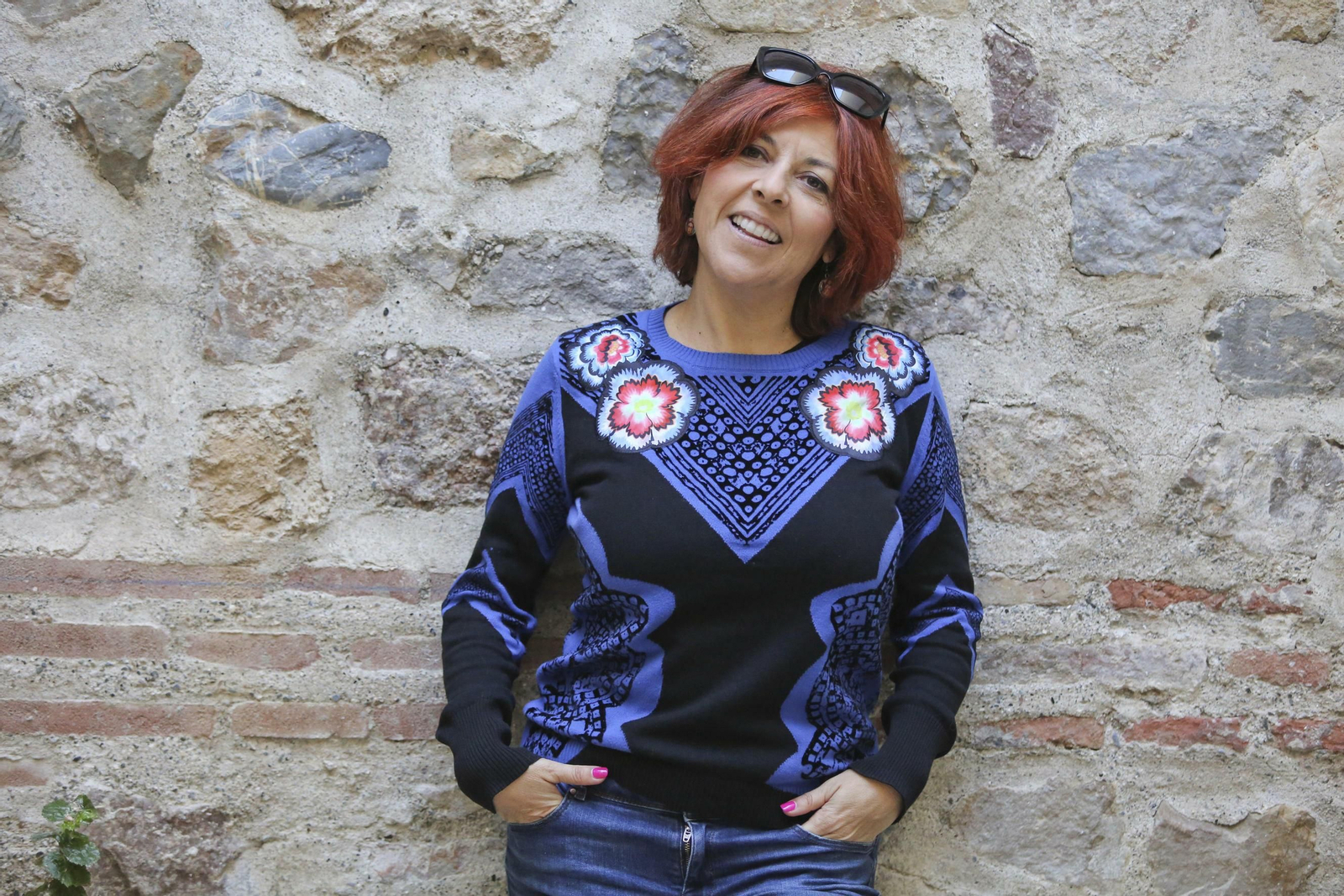 La actriz malagueña Sofía Monreal, antes de la entrevista.