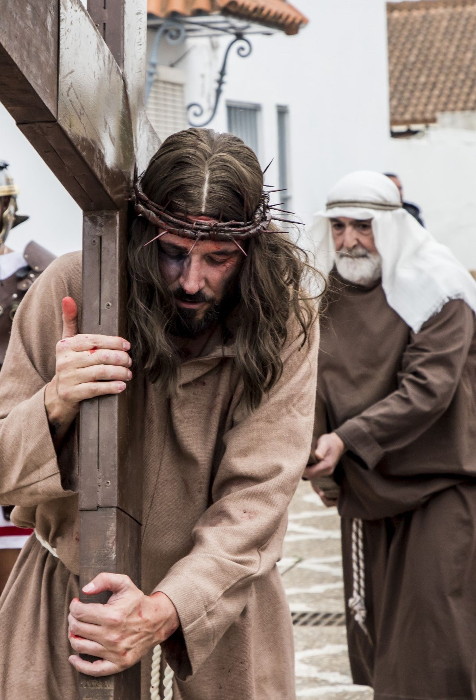 Jesús, en la Vía Dolorosa.
